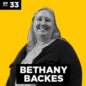 black and white headshot of Bethany Backes