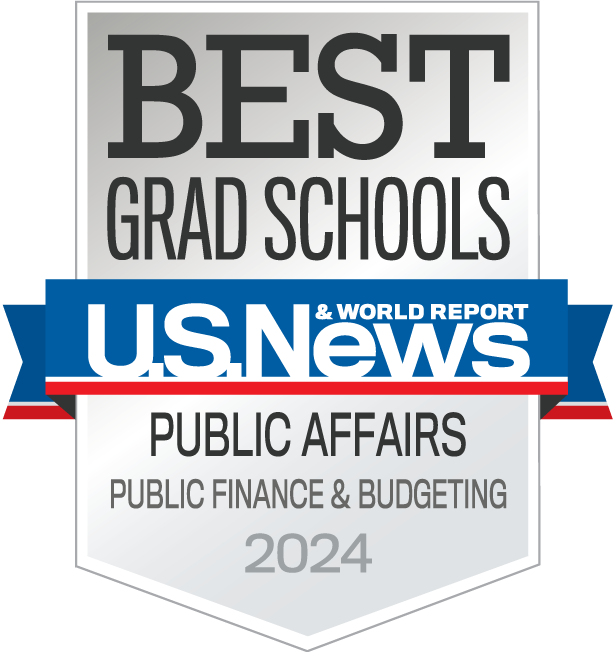 U.S News and World Report Best Grad Schools Public Affairs - Public Finance & Budgeting Badge