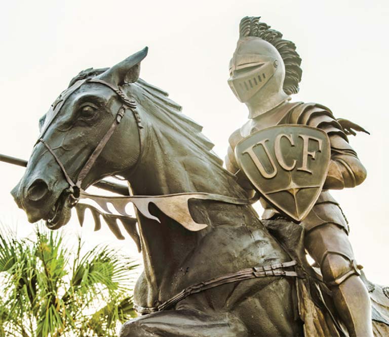 ucf knight statue